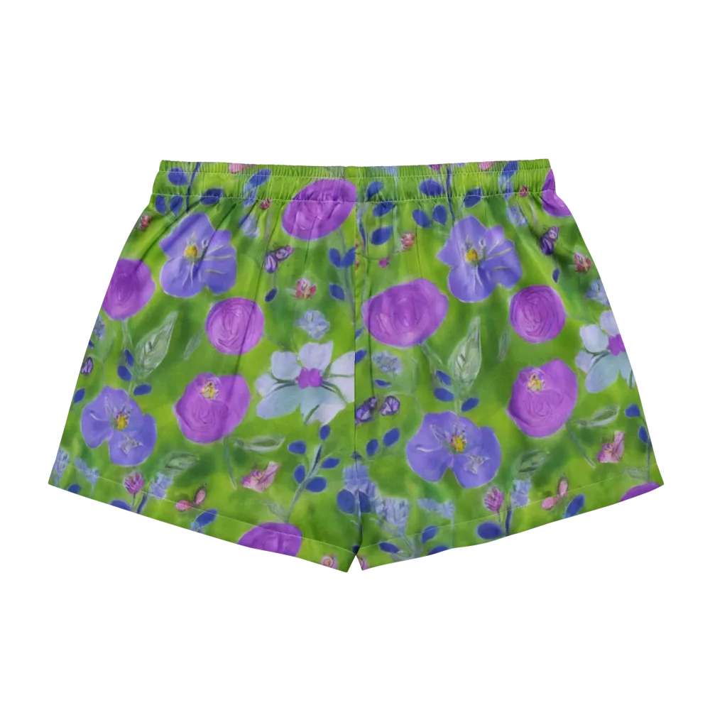 Garden Voltage on Women's Pajama Shorts — Back
