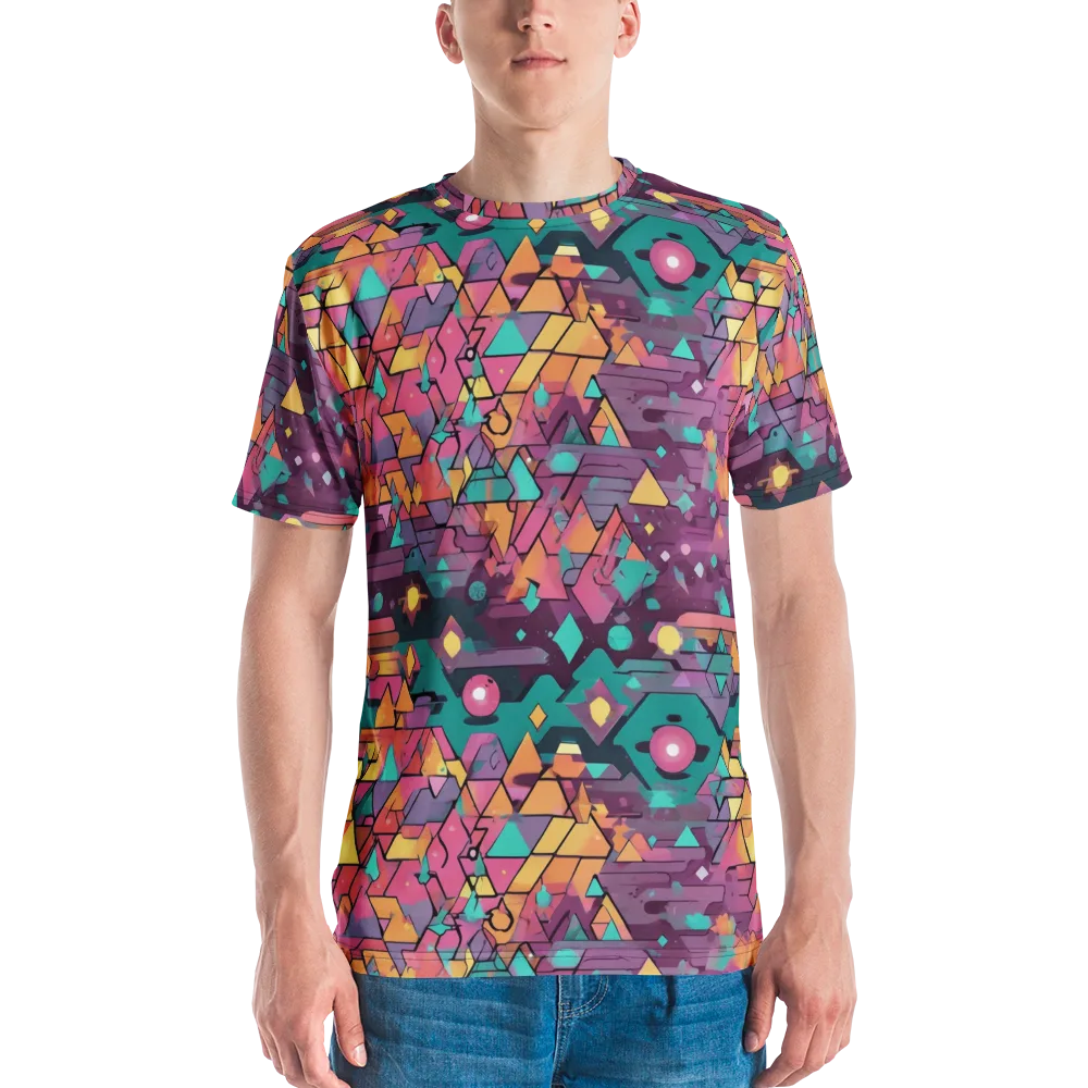 Prismatic Rumble on Men's Crew Neck T-Shirt — Front