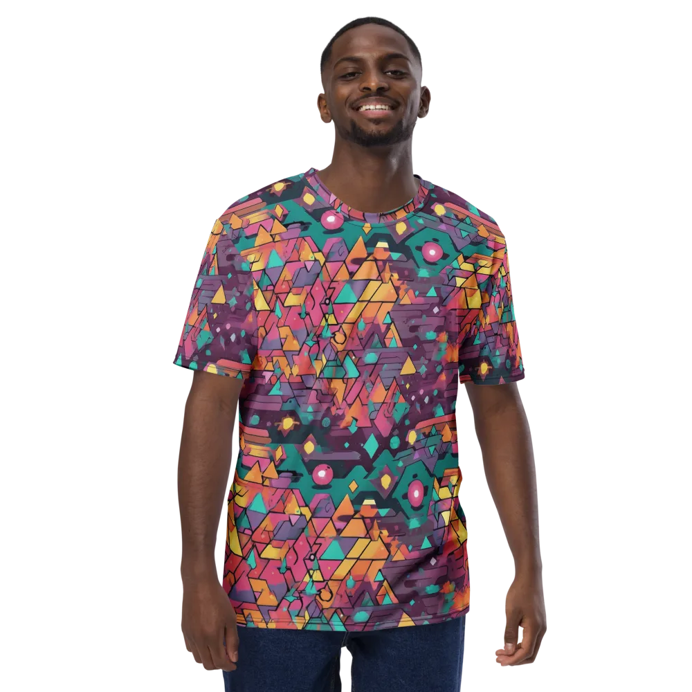 Prismatic Rumble on Men's Crew Neck T-Shirt — Front