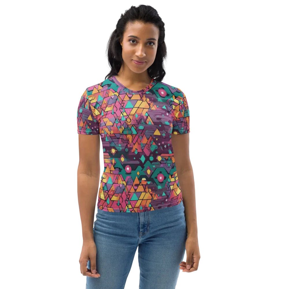 Prismatic Rumble on Women's Crew Neck T-Shirt — Front