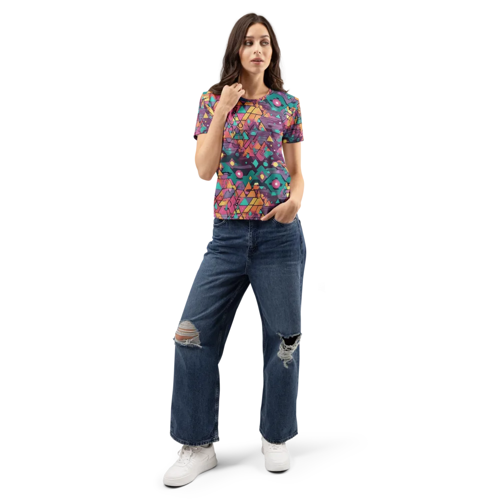 Prismatic Rumble on Women's Crew Neck T-Shirt — Front