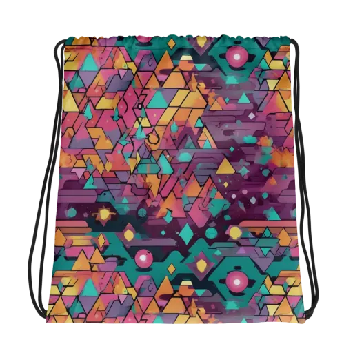 Prismatic Rumble on a Drawstring Bag