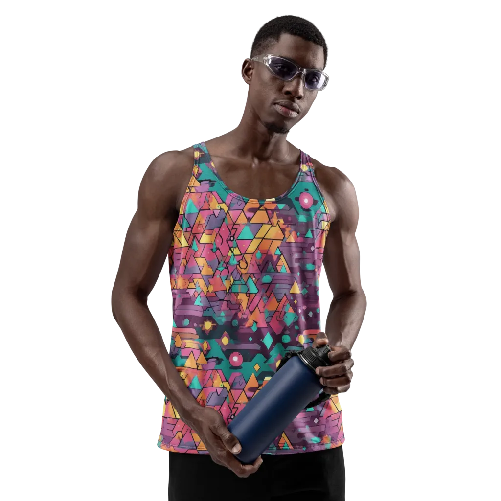 Prismatic Rumble on Men's Tank Top — Front