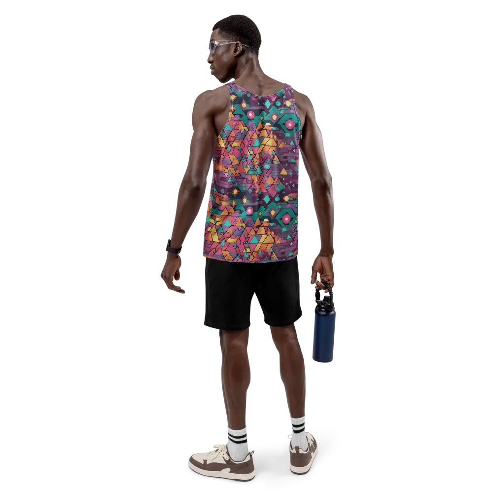 Prismatic Rumble on Men's Tank Top — Back