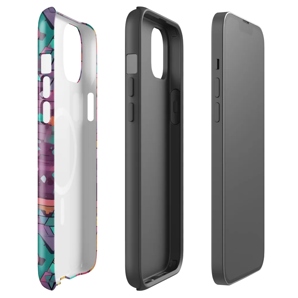 Prismatic Rumble on MagSafe Tough Case for iPhone® — Front