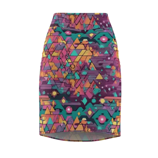 Prismatic Rumble on a Pencil Skirt
