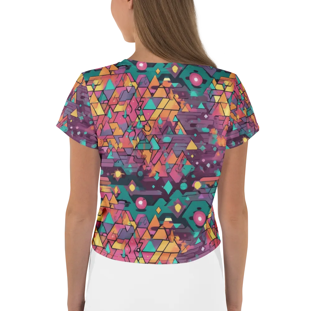 Prismatic Rumble on Crop Tee — Back