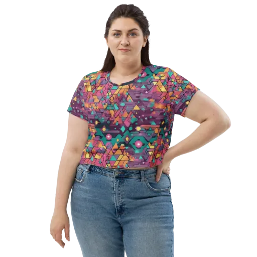 Prismatic Rumble on a Crop Tee
