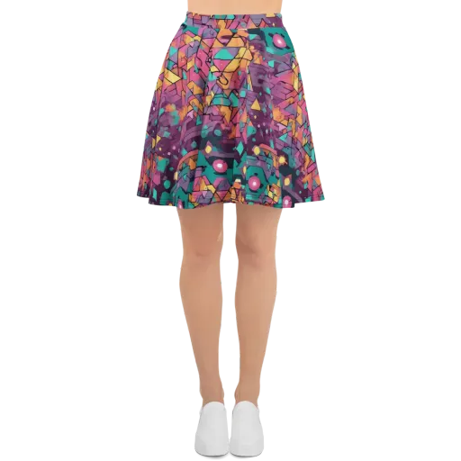 Prismatic Rumble on a Skater Skirt