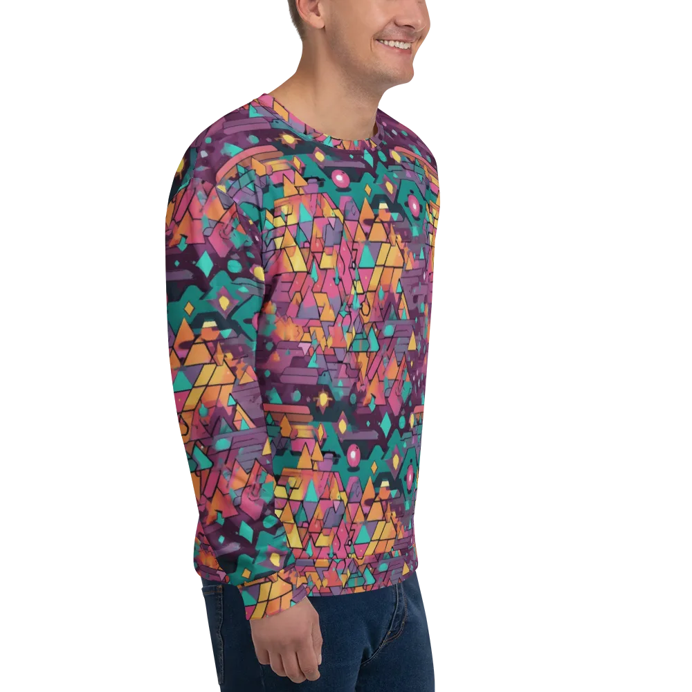 Prismatic Rumble on Sweatshirt — Right Front