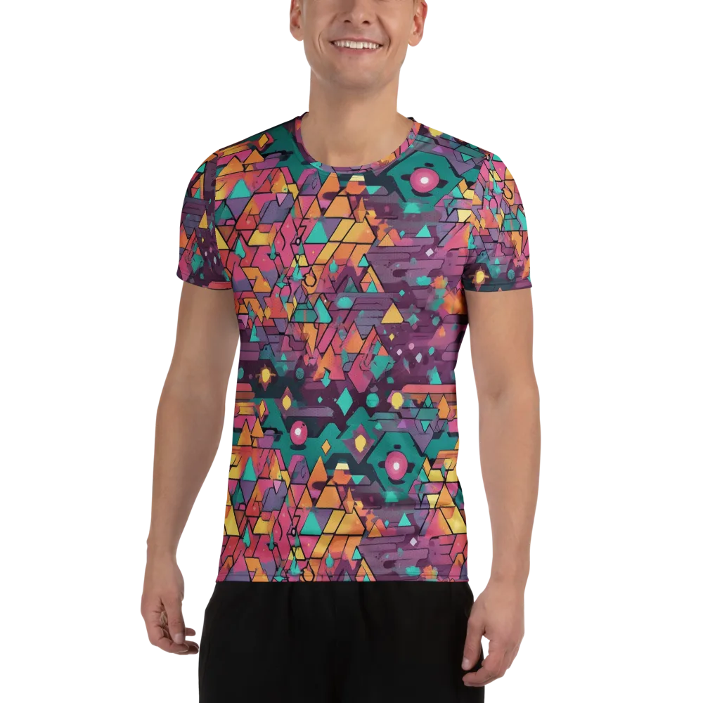 Prismatic Rumble on Men's Athletic T-Shirt — Front