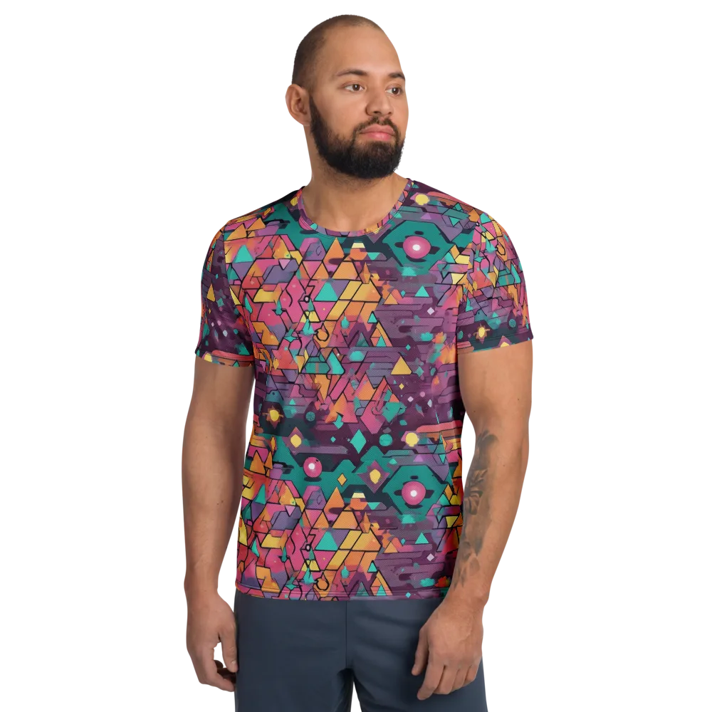 Prismatic Rumble on Men's Athletic T-Shirt — Front