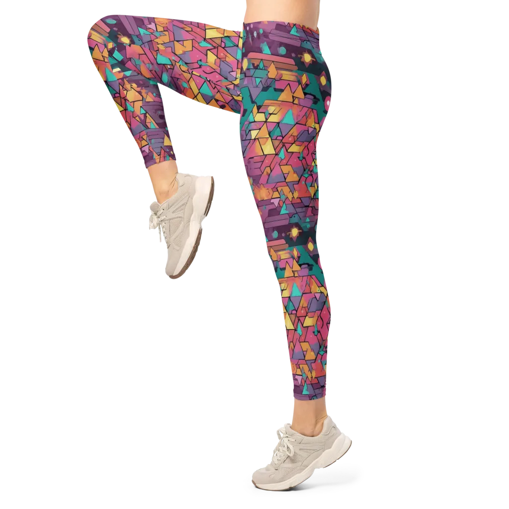 Prismatic Rumble on Leggings — Left