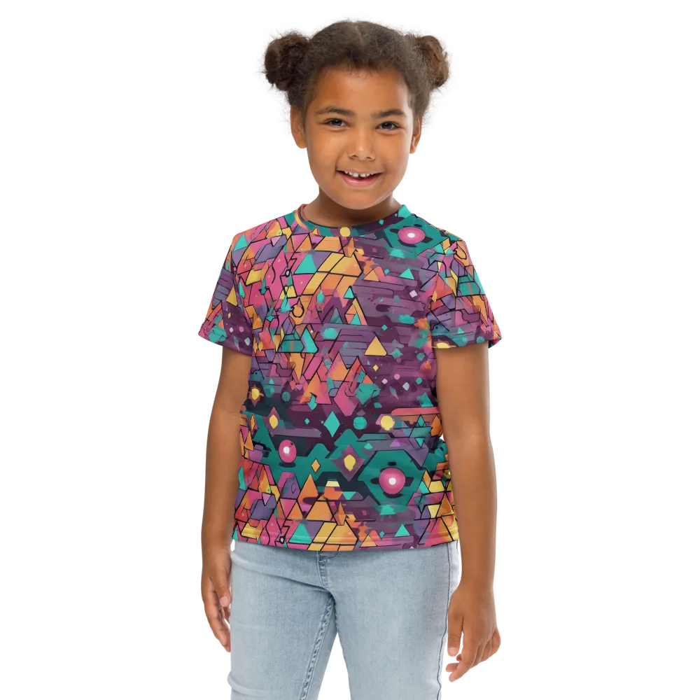 Prismatic Rumble on Kids Crew Neck T-Shirt — Front
