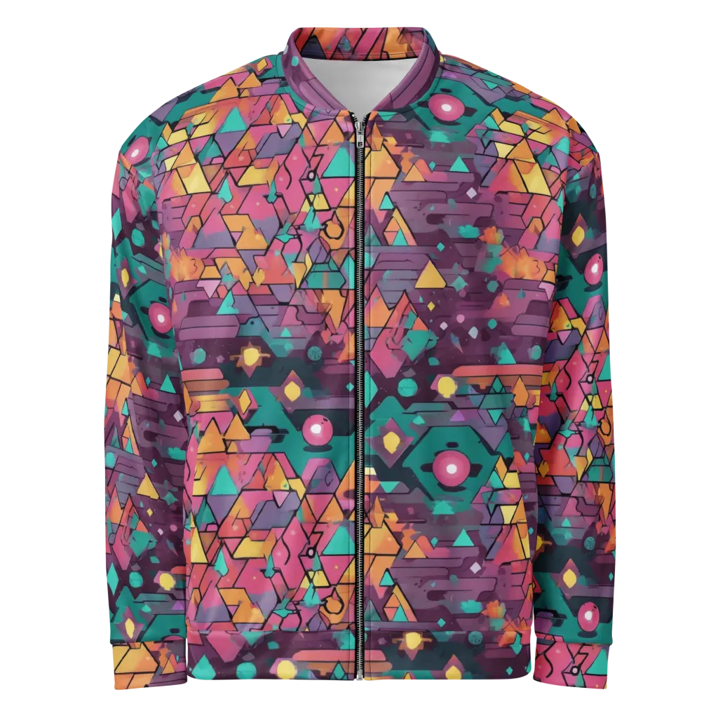 Prismatic Rumble on Bomber Jacket — Front