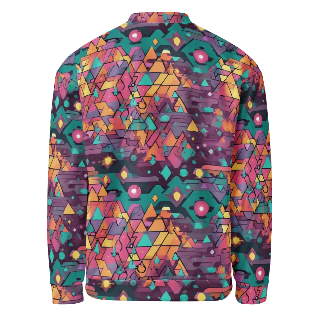 Prismatic Rumble on Bomber Jacket — Back