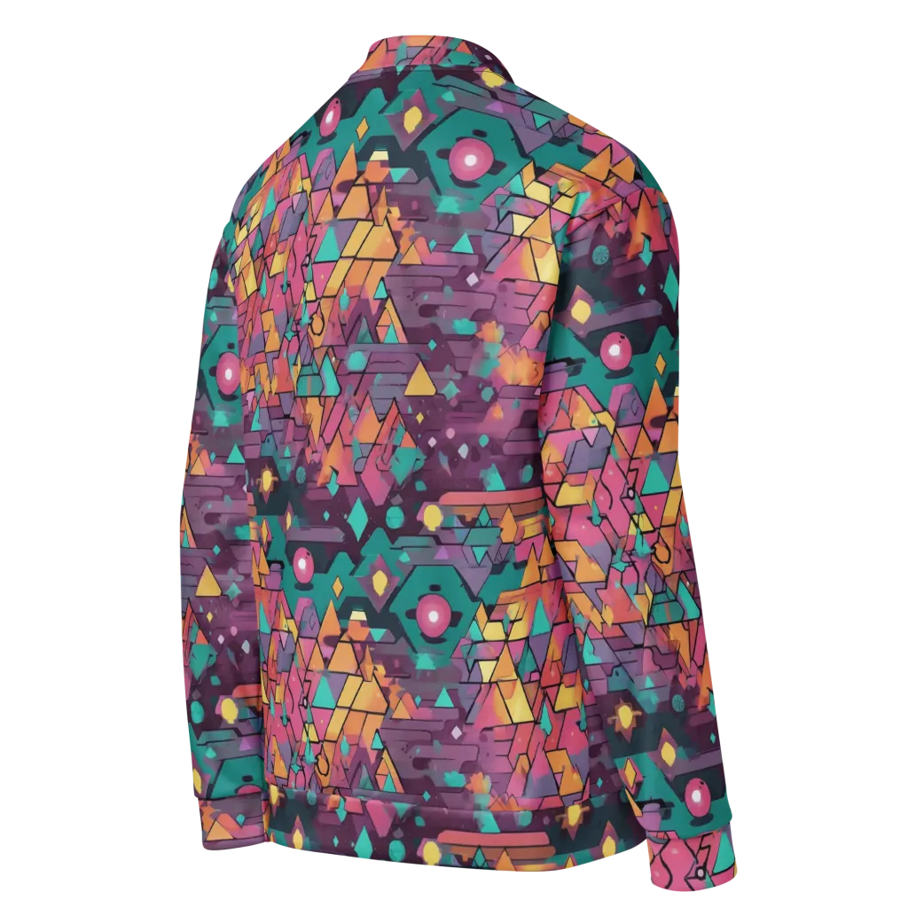 Prismatic Rumble on Bomber Jacket — Right Back