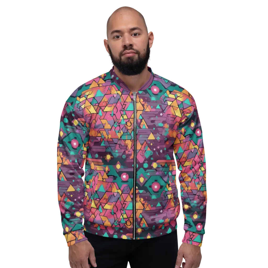 Prismatic Rumble on Bomber Jacket — Front