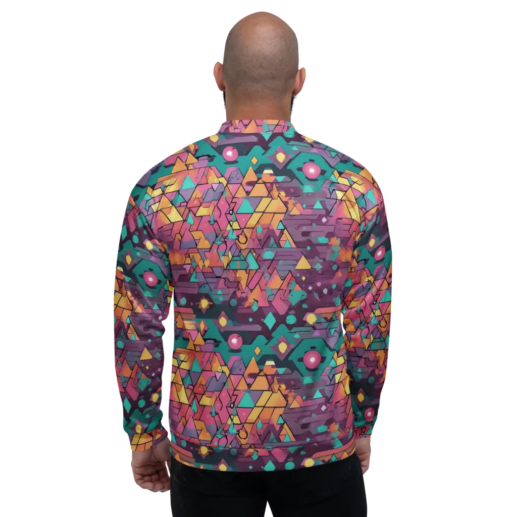 Prismatic Rumble on Bomber Jacket — Back
