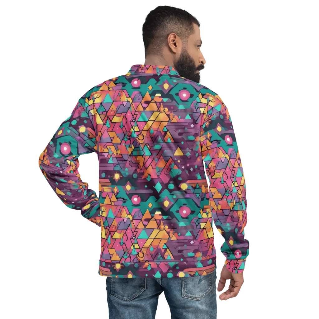 Prismatic Rumble on Bomber Jacket — Back