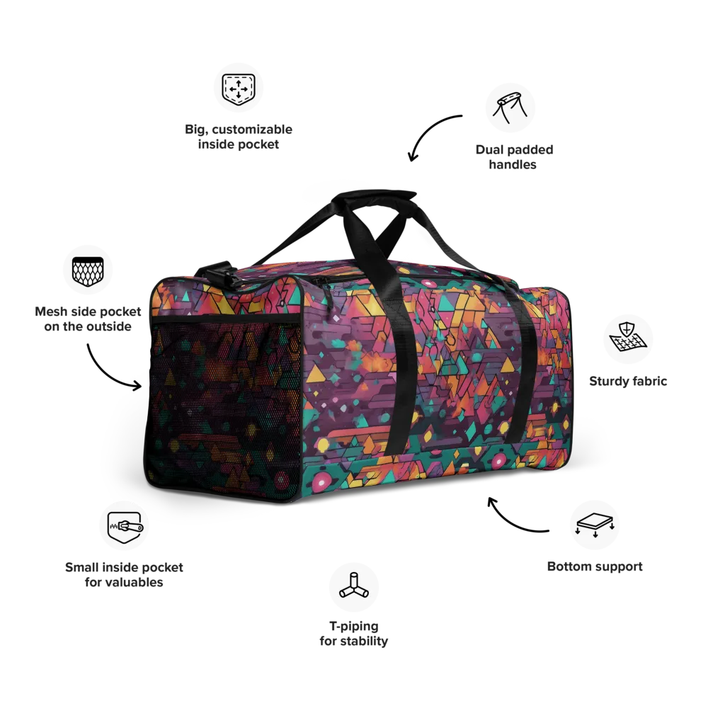 Prismatic Rumble on Duffle Bag — Right Front