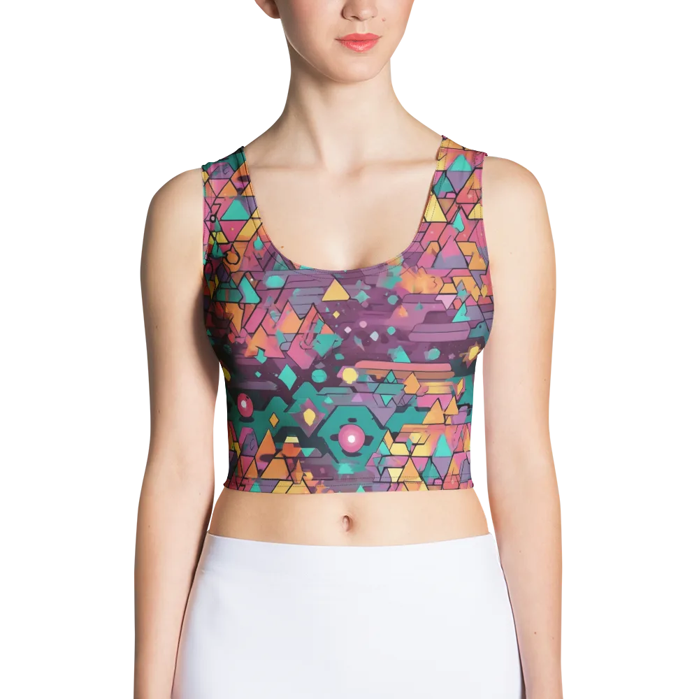 Prismatic Rumble on Crop Top — Front