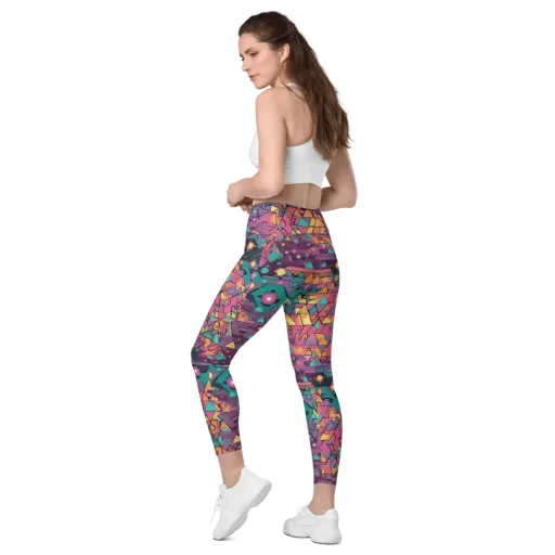 Prismatic Rumble on a Leggings with Pockets