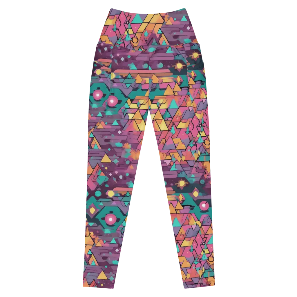Prismatic Rumble on Leggings with Pockets — Front