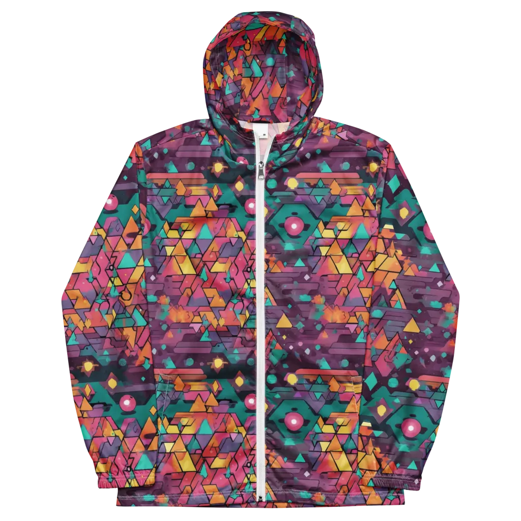 Prismatic Rumble on Men's Windbreaker — Front