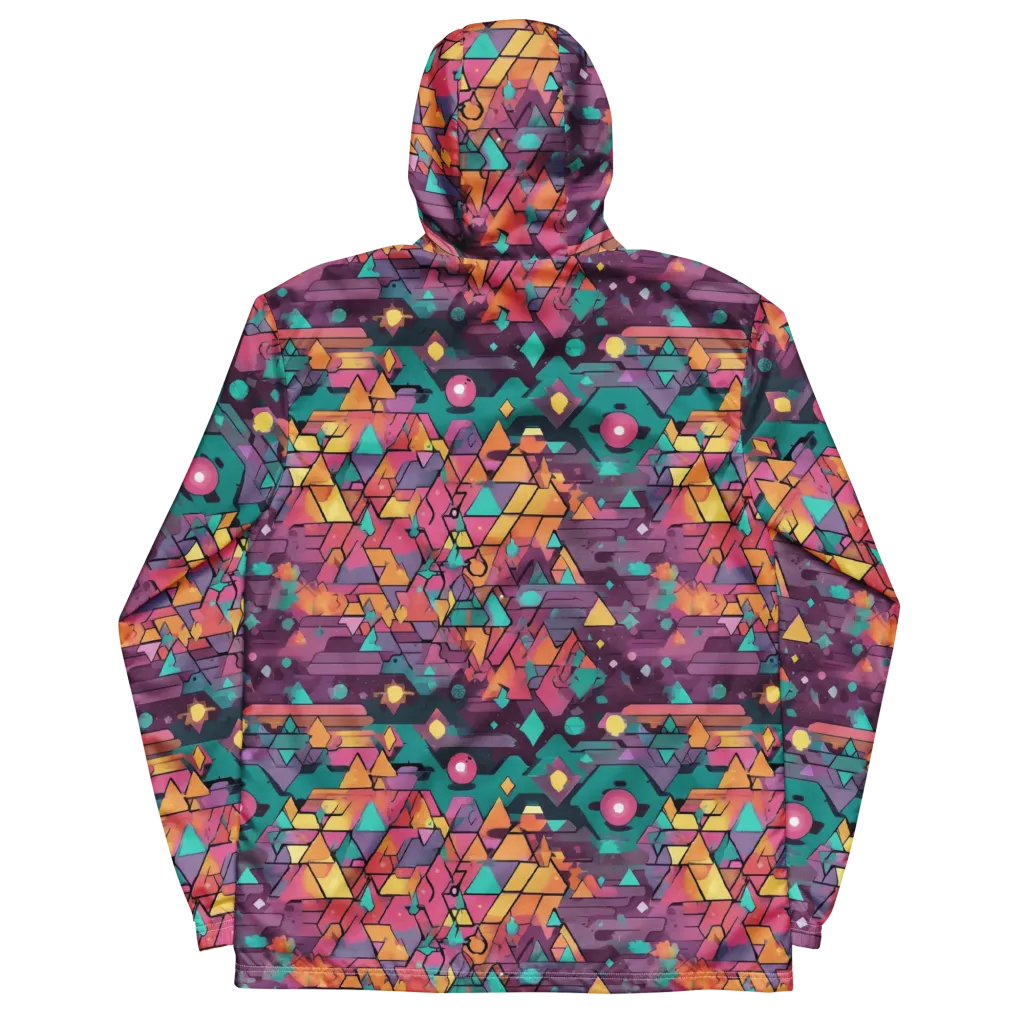 Prismatic Rumble on Men's Windbreaker — Back