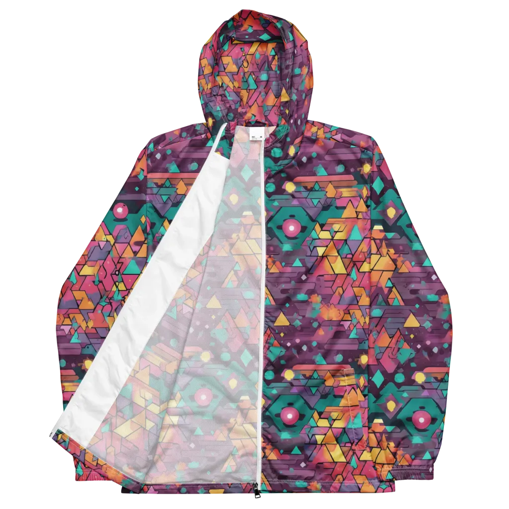 Prismatic Rumble on Men's Windbreaker — Front