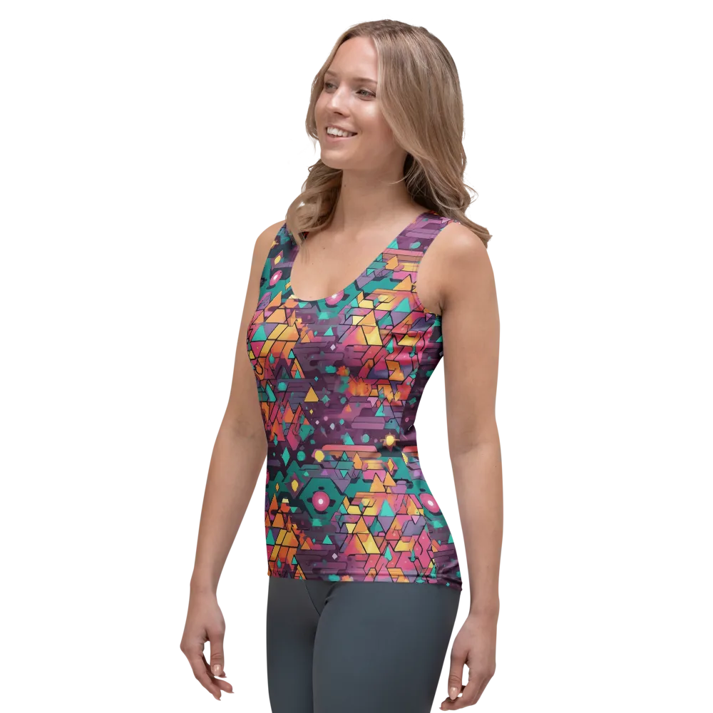 Prismatic Rumble on Women's Tank Top — Left Front