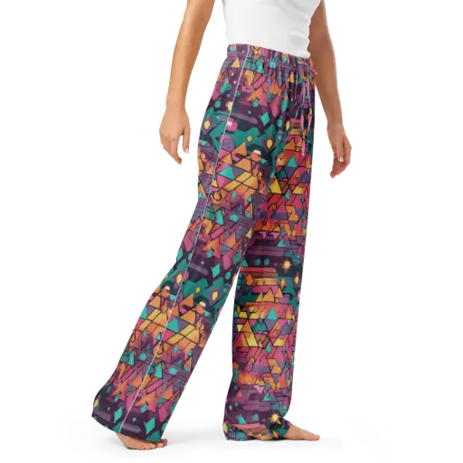 Prismatic Rumble on a Women's Pajama Pants
