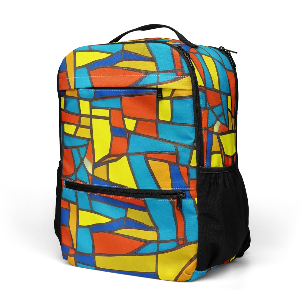 Mondrian Mesh on Utility Backpack — Left Front