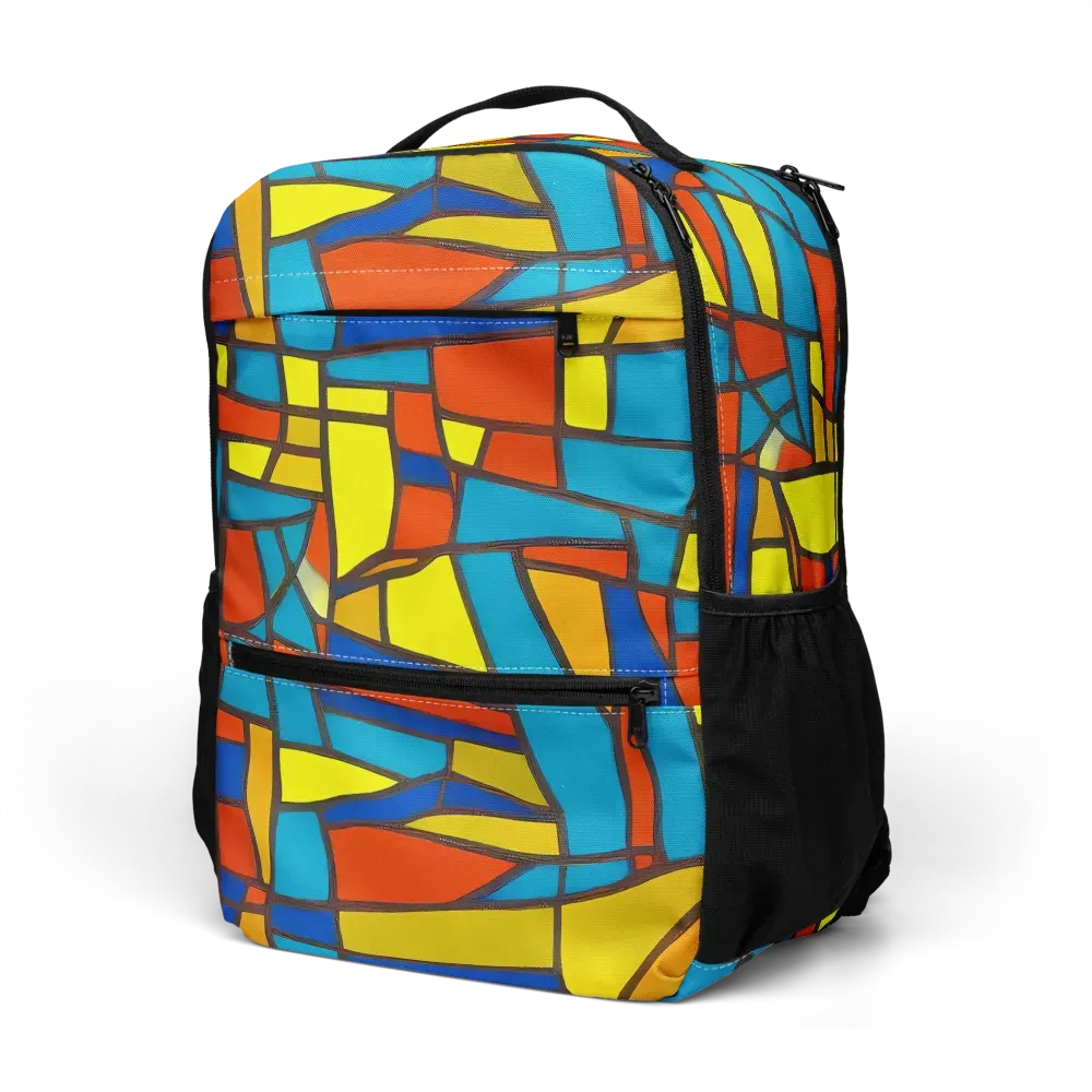 Mondrian Mesh on Utility Backpack — Left Front