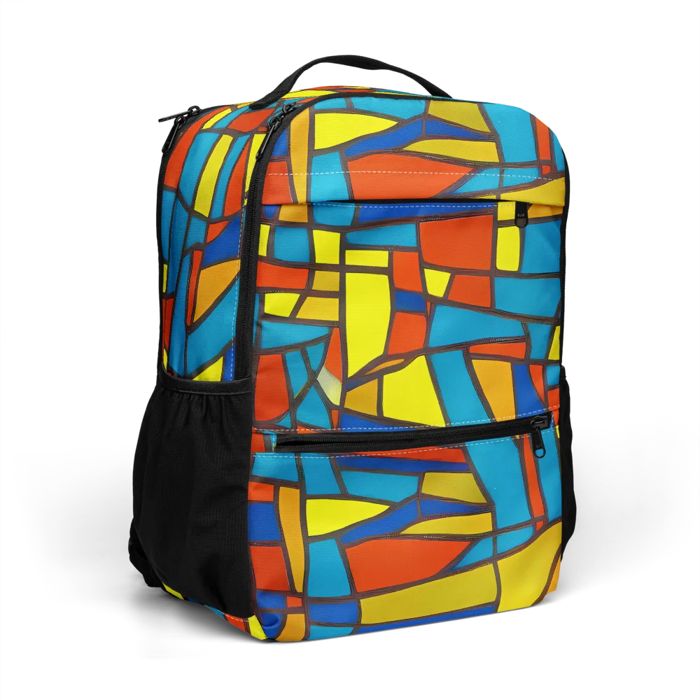 Mondrian Mesh on Utility Backpack — Right Front