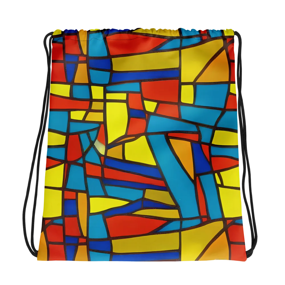 Mondrian Mesh on Drawstring Bag — Photo
