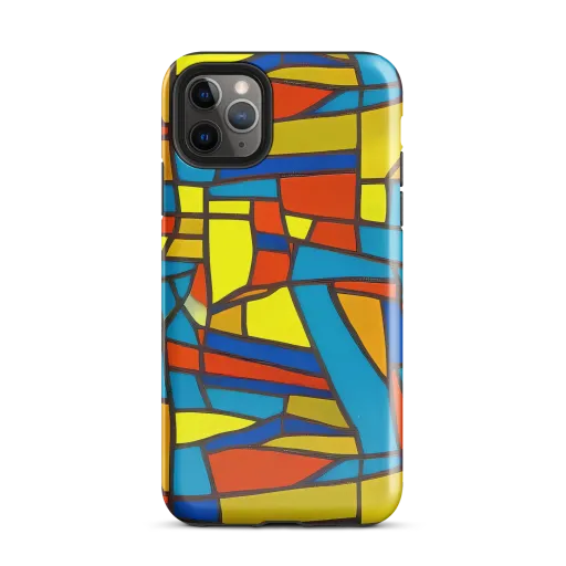 Mondrian Mesh on a Tough Case for iPhone®