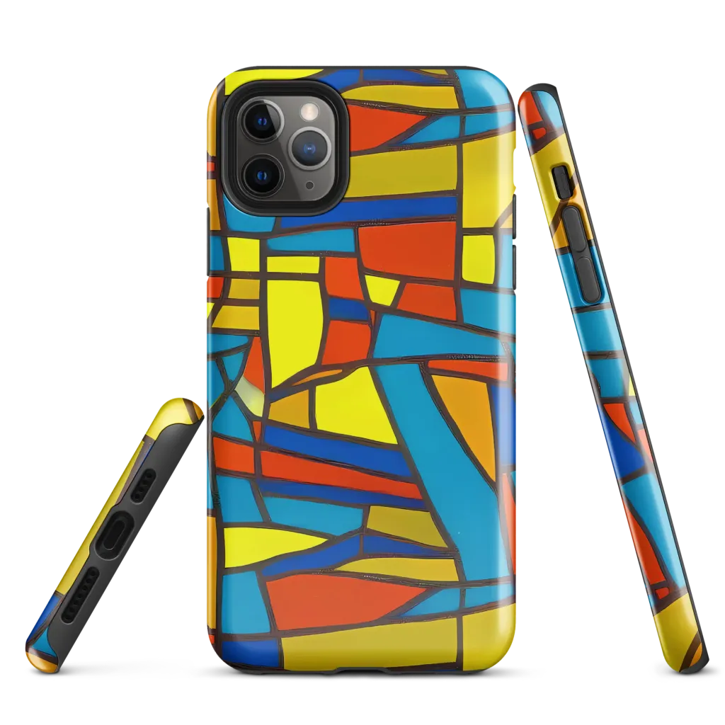 Mondrian Mesh on Tough Case for iPhone® — Front