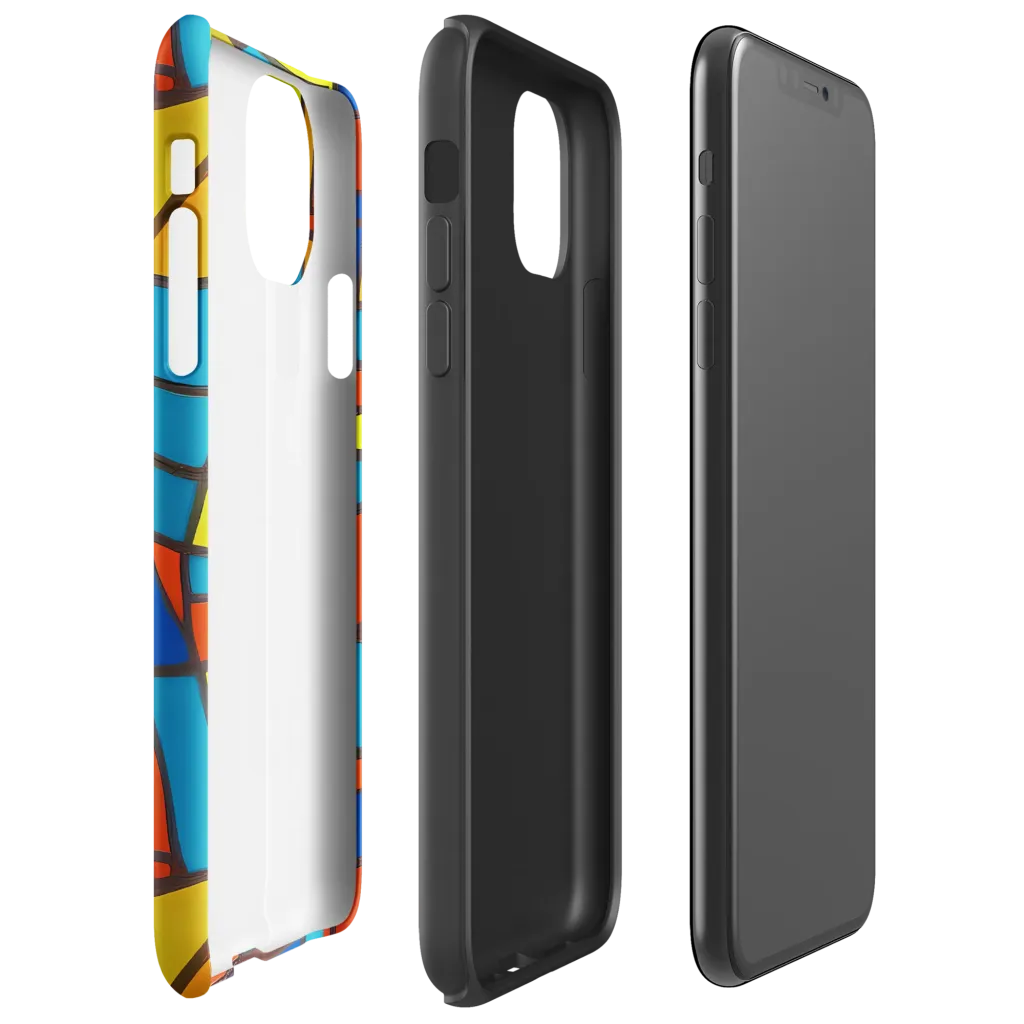 Mondrian Mesh on Tough Case for iPhone® — Right