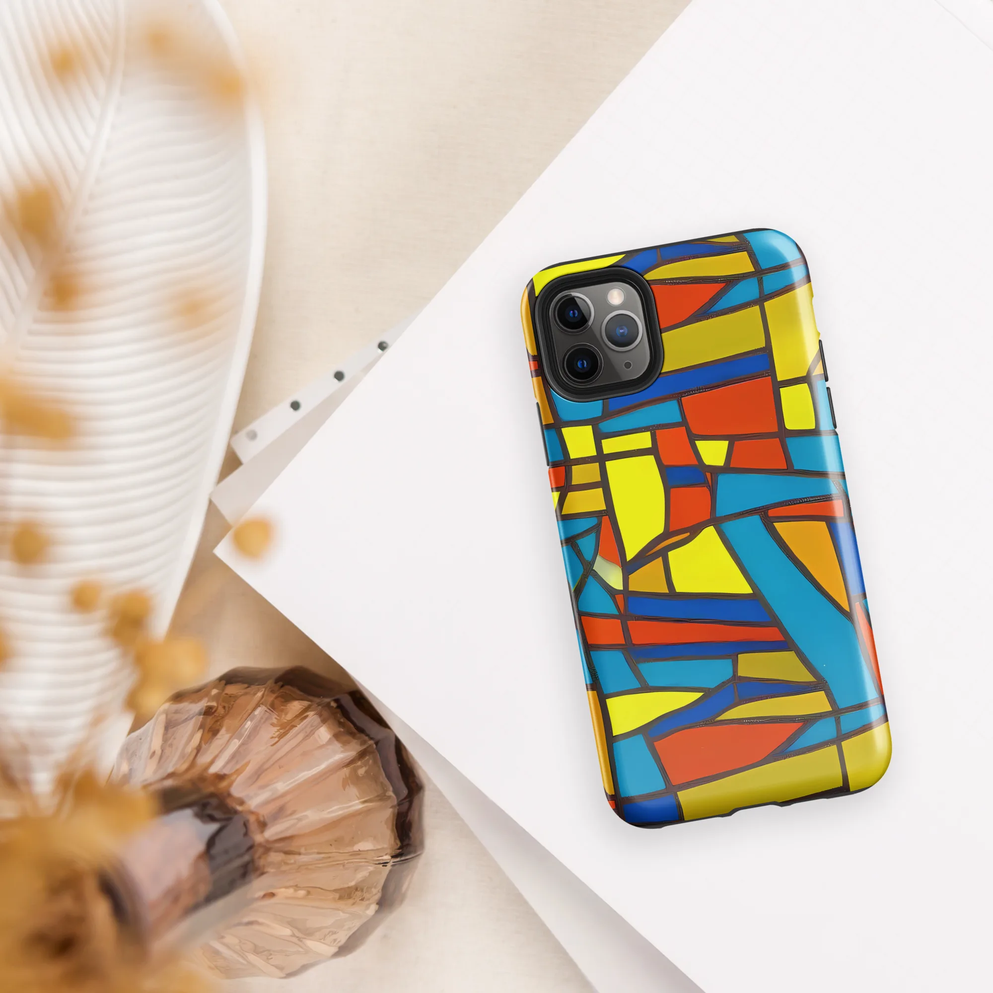 Mondrian Mesh on Tough Case for iPhone® — Front