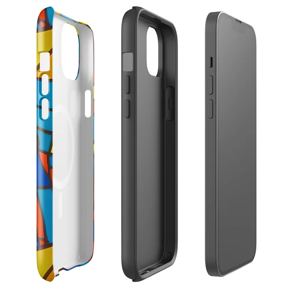 Mondrian Mesh on MagSafe Tough Case for iPhone® — Front