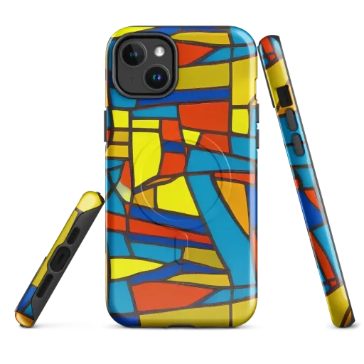 Mondrian Mesh on a MagSafe Tough Case for iPhone®