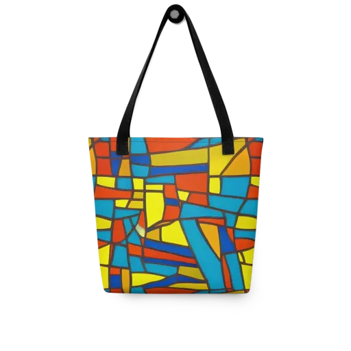 Mondrian Mesh on a Tote Bag