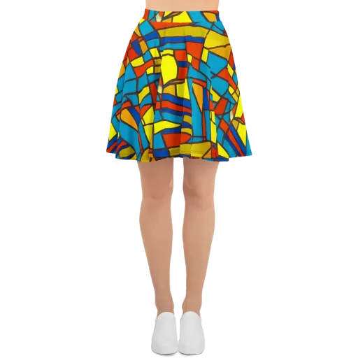 Mondrian Mesh on a Skater Skirt