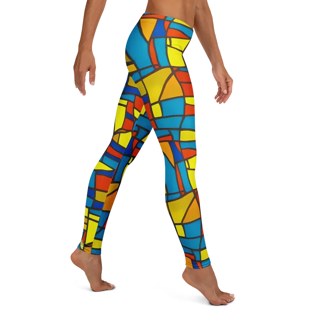 Mondrian Mesh on Leggings — Right