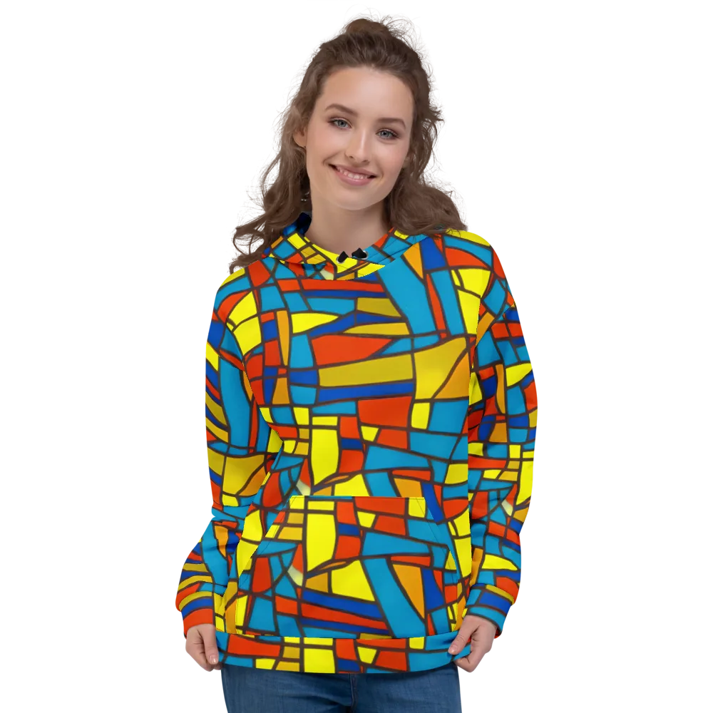 Mondrian Mesh on Hoodie — Front