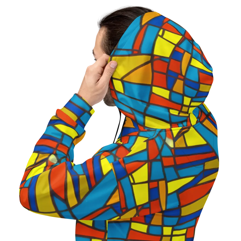 Mondrian Mesh on Hoodie — Back