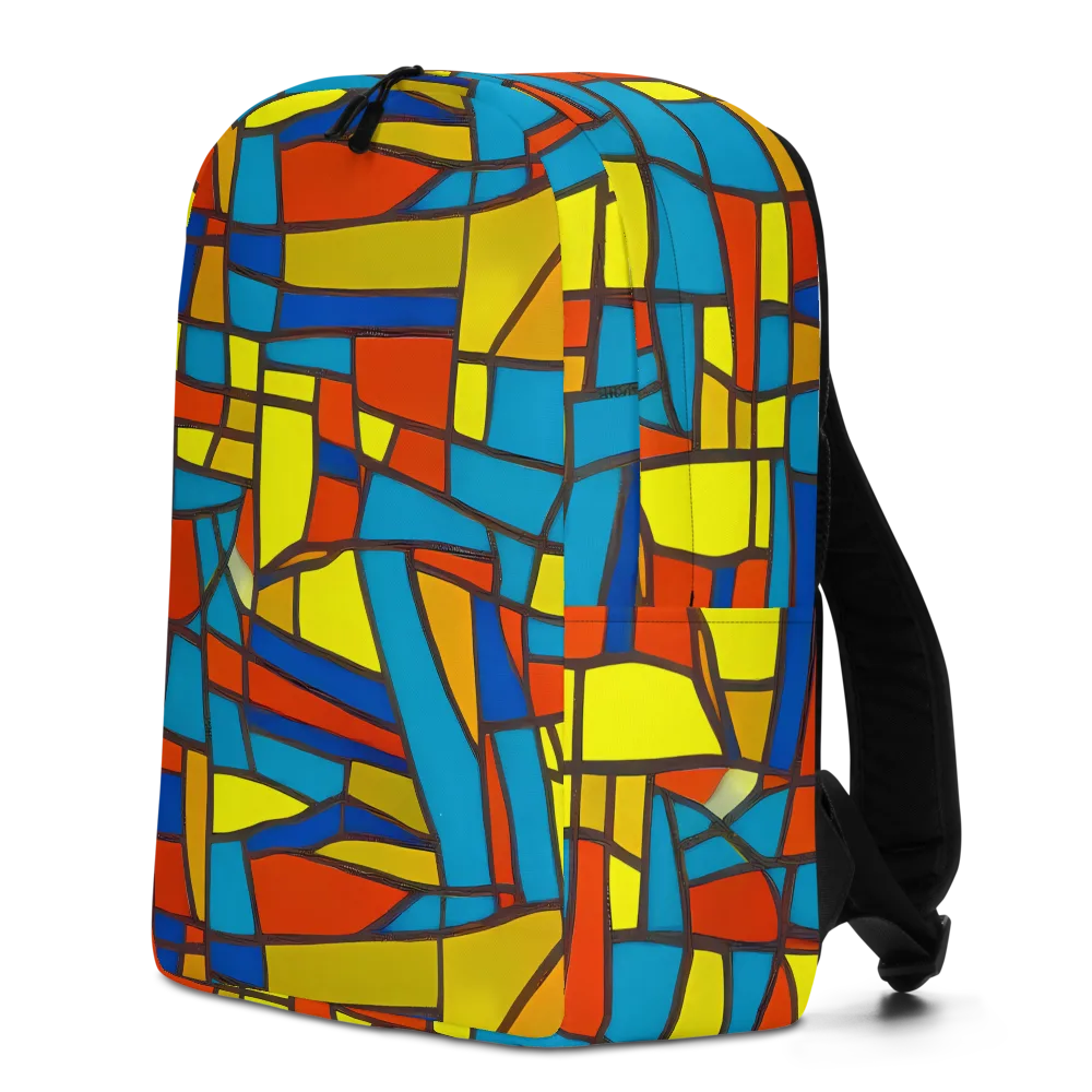 Mondrian Mesh on Minimalist Backpack — Left