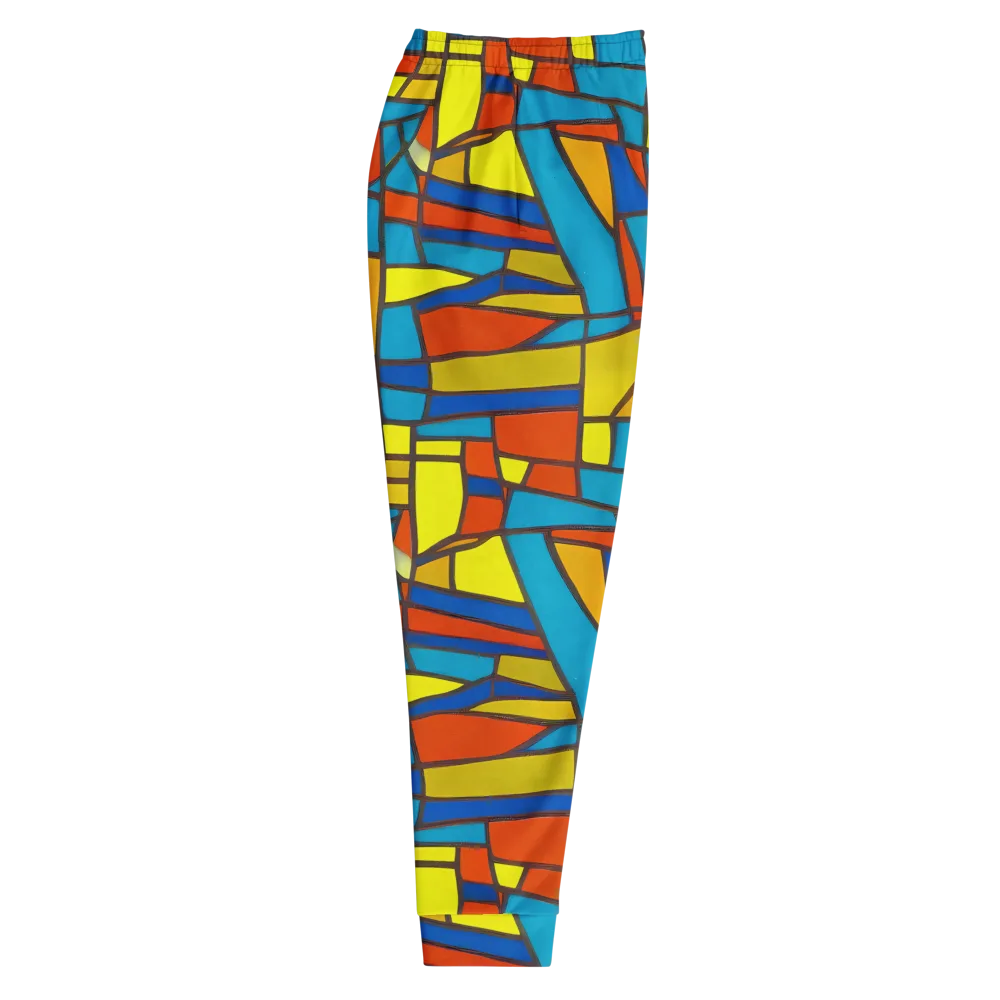 Mondrian Mesh on Men's Joggers — Right